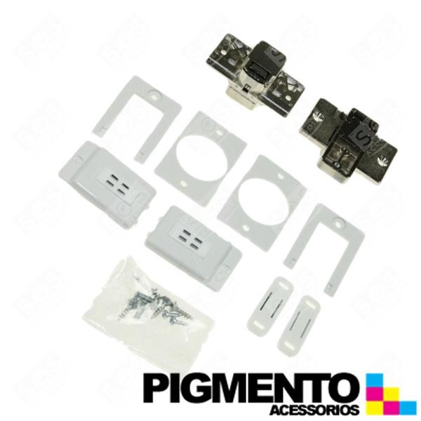 CONJUNTO DE DOBRADIÇA PARA PORTA DE MÁQUINA DE LAVAR BALAY BOSCH SIEMENS