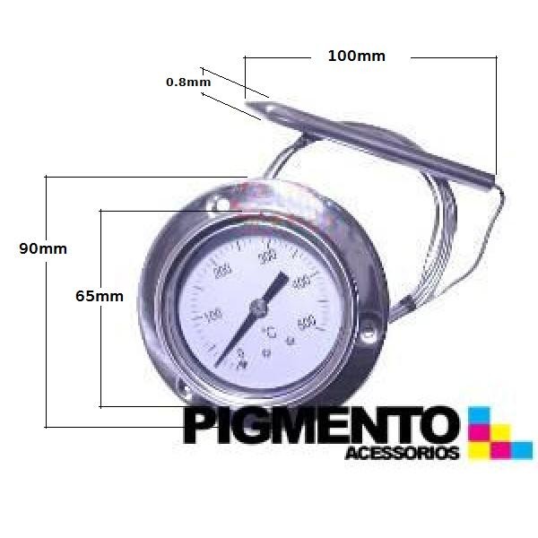 TERMOMETRO C/ CAPILAR 1,5 MT. P/ FORNO ( 0º A 500º)