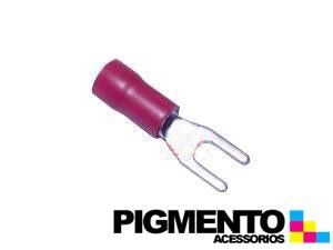 TERMINAL FORQUILHA ISOLADO (SECÇÃO 0,5-1 / ENCAIXE 3mm)