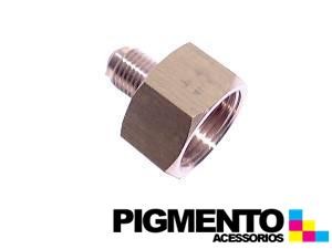 CASQUILHO 1/4" SAE(M) X W21,8 (F) P/ GARRAFAS DE GAS