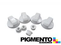 KIT 4 BOTOES P/ FOGAO UNIVERSAL (BRANCO)