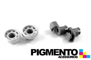 CONJUNTO DE RODAS DO CESTO P/ MAQUINA LAVAR LOUÇA  