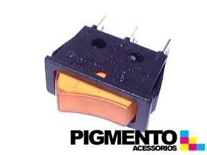 INTERRUPTOR LUMINOSO AMARELO 3C. 11X30mm