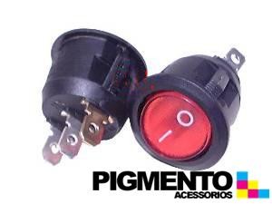 INTERRUPTOR RED. VERM. 3 T. SERIGRAF. 0-1 (DIAM. 2