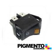 INTERRUPTOR C/ SINAL. AMARELO ( 12,5x27,6mm - 4T.)