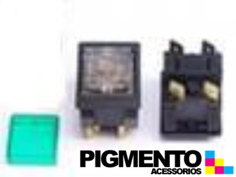 INTERRUPTOR BIPOLAR (13x20mm - 4T.) VERDE