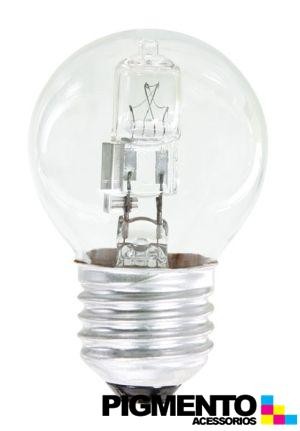 LAMPADA HALOGENIO P45 ECO 28W.= 40W.-230V. E27 ESFERICA