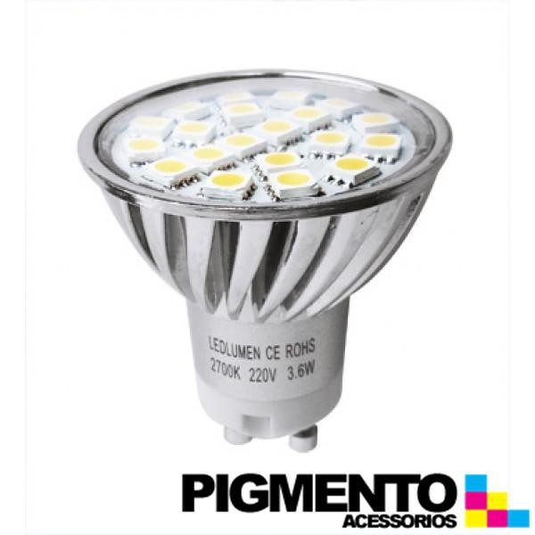 LAMPADA DE LED 3,6W.(=30W.) 230V. GU10 (2800K / 360 Lm.)
