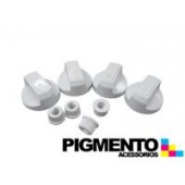 KIT 4 BOTOES P/ FOGAO UNIVERSAL (BRANCO)