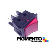 INTERRUPTOR PRESSAO VERM. LUMINOSO 22X30