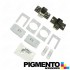 CONJUNTO DE DOBRADIÇA PARA PORTA DE MÁQUINA DE LAVAR BALAY BOSCH SIEMENS