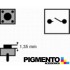 Botão miniatura 6x6x(5)mm, horizontal, 2 pinos
