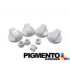 KIT 4 BOTOES P/ FOGAO UNIVERSAL (BRANCO)