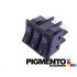 INTERRUPTOR TRIPLO 35X30 TECLA PRETA (O-I) (6 T)