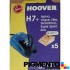 SACOS ASPIRADOR HOOVER ALPINA/ELITE H7+ =09454547/09177452