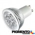 LAMPADA DE LED 4W=35W. 230V. GU10 (240 LUMEN 3000K)